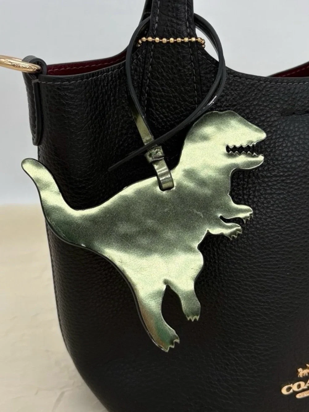COACH REXY Dinosaur Mascot Lot Bag Charms Keyring Clutch Bag